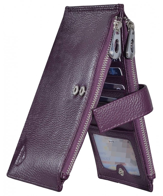 Hopsooken Womens Blocking Leather Walllet