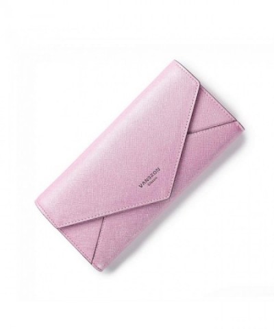 Womens Blocking Leather Envelope Capacity