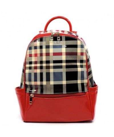 Tartan Plaid Check Backpack Handbag