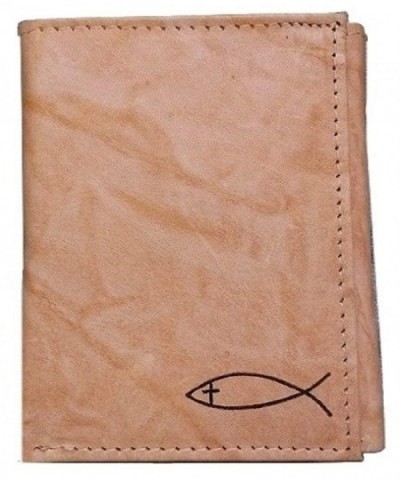 Christian Religious Genuine Leather Trifold