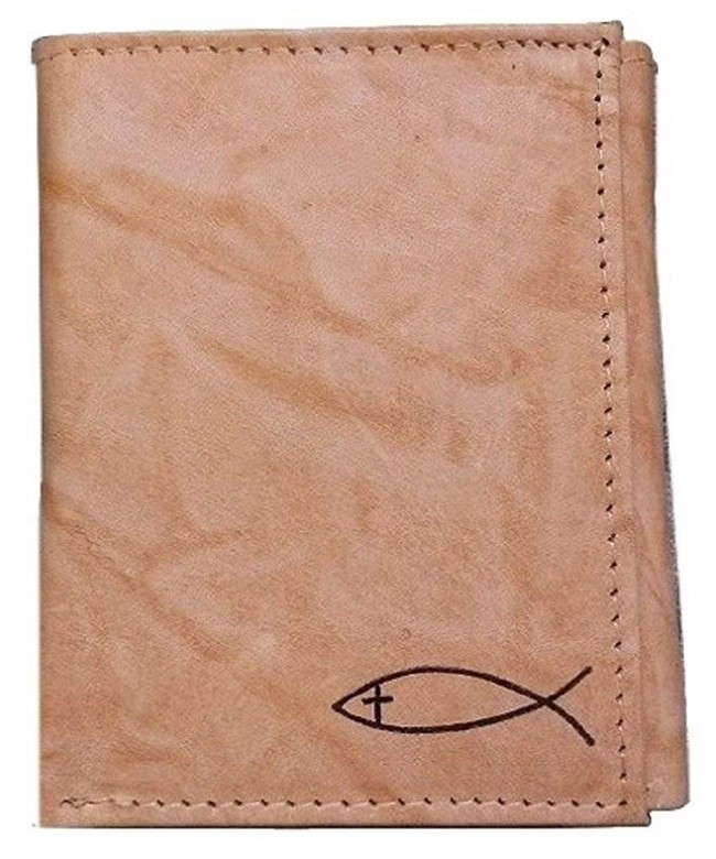 Christian Religious Genuine Leather Trifold