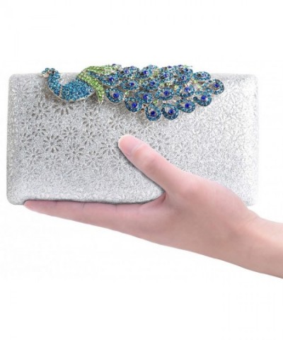 Coloured Rhinestone Peacock Handbag Cocktail