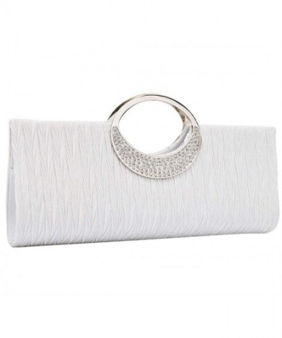 U Story Elegant Evening Rhinestone Pleated