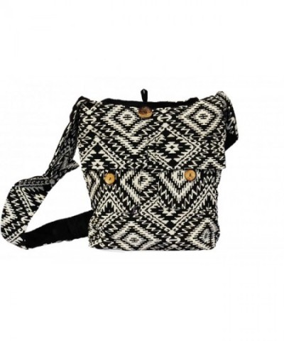 TRIBESMANGOLD Black Tribal Hippie Shoulder Crossbody