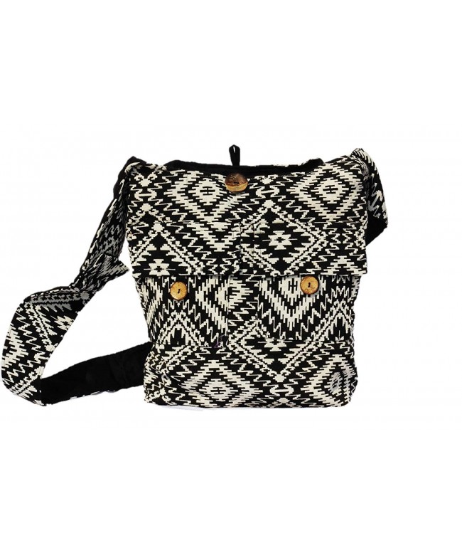 TRIBESMANGOLD Black Tribal Hippie Shoulder Crossbody