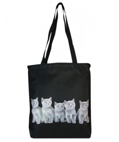 PealRa Grey Cats Tote Bag