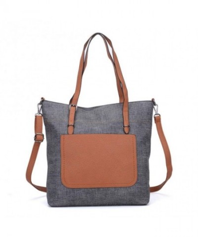 Women Leather Handle Shoulder Handbag