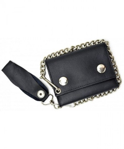 Genuine Leather Trifold Trucker Motorcycle