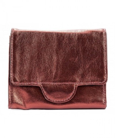 Big Skinny Womens Tri fold Metallic