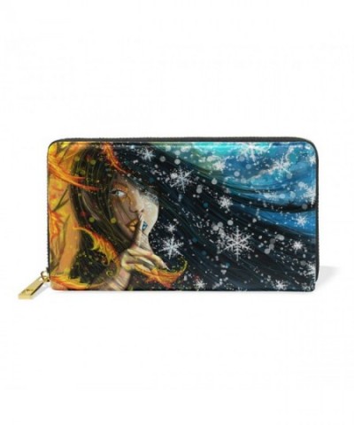 Genuine Leather Zipper Wallets Clutch