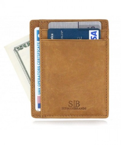 SERMAN BRANDS Blocking Leather Minimalist