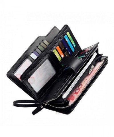 wallets Leather Wristlet organizer capacity