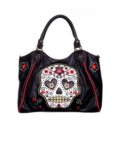 Banned Sugar Skull Shoulder Bag