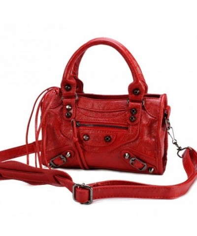 Leather Studed Motorcycle Shoulder Cross body