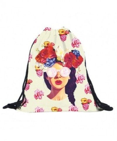 Creazy Printing Backpack Softback drawstring
