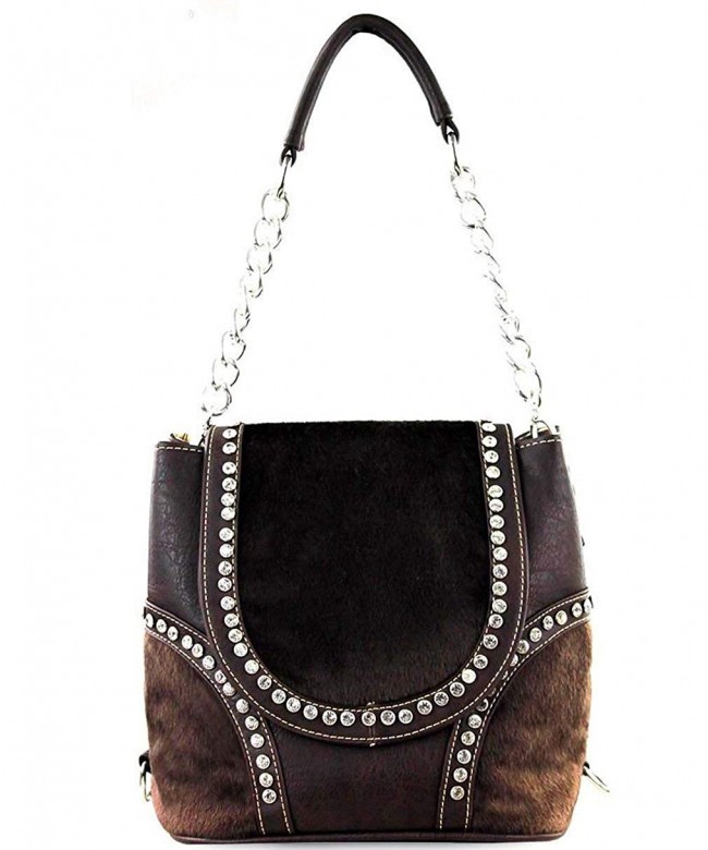 Montana West Rhinestone Versatile Bag Coffee