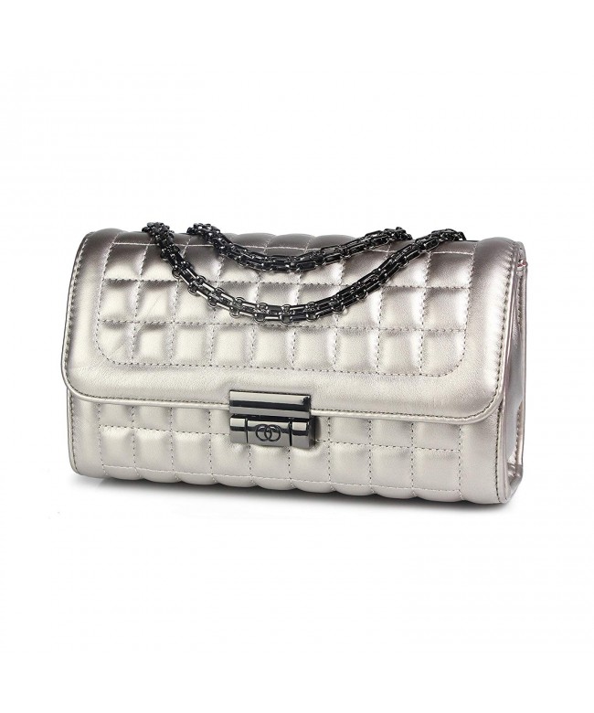 Flap over Crossbody Shoulder Handbags Chain straps