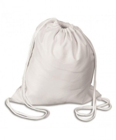 shop4bag Cotton Canvas Backpack Drawstring