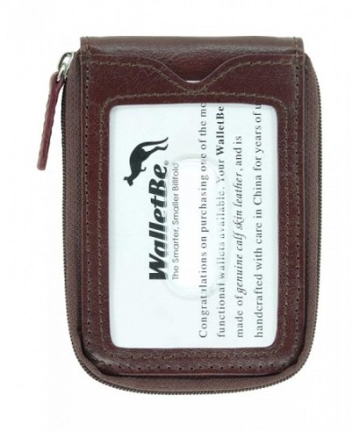 WalletBe Zipper Pocket Wallet Whiskey