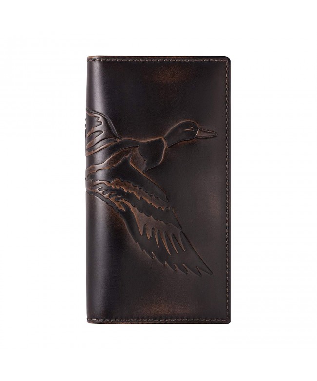 Co Wallet Premium Leather Hand Burnished Wallet Hunter