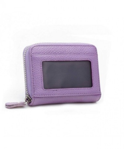 Anshili Unisex Zipper Leather Wallet