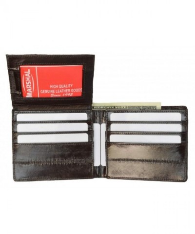 100 Genuine Bi fold Wallet Brown