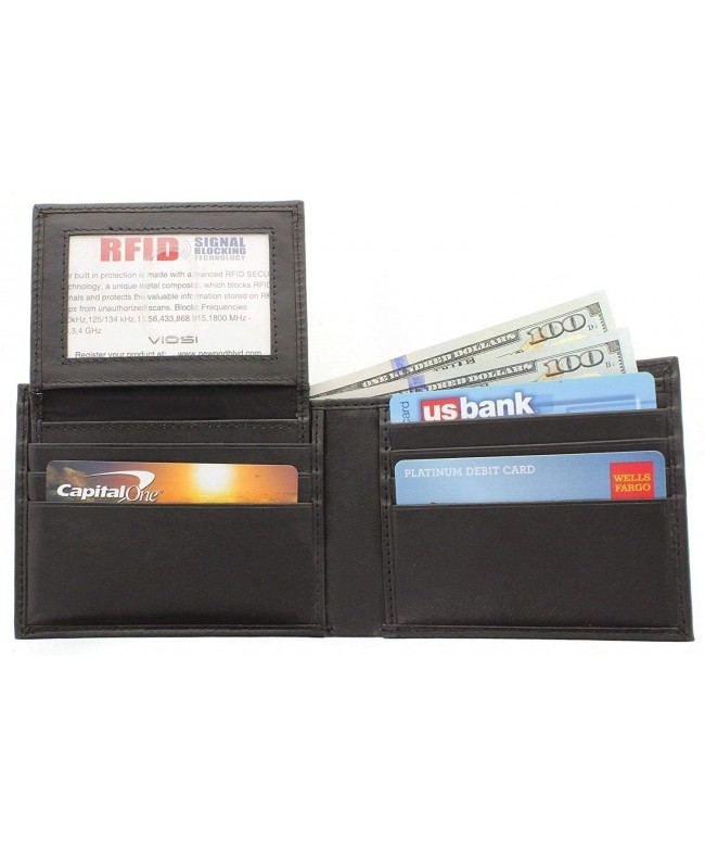 Viosi Blocking Leather Wallet Removable