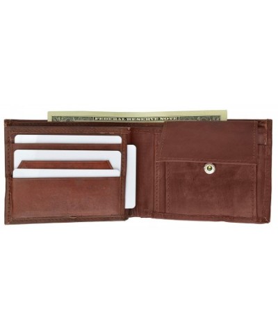 Leather Bi fold Mens Wallet 1786