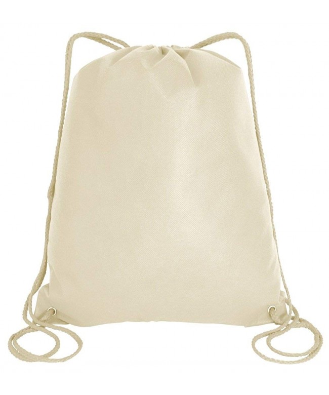 Drawstring Backpacks Non Woven Sportpacks Natural
