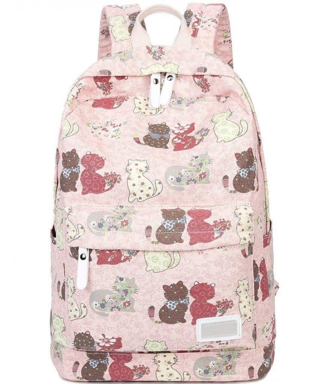 Myosotis510 Lightweight Canvas Preppy Backpack