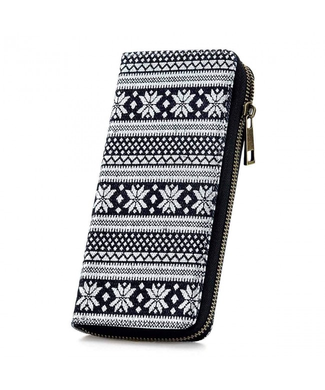 RUNWINDY Womens Canvas Wristlet Handbag