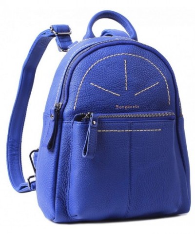 Borgasets Leather Backpack Daypack Multi function