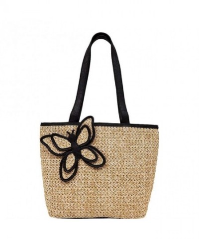 Bueno California Butterfly Straw Black