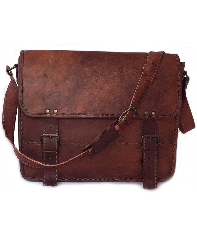 Leather Messenger Handmade Satchel 16X12X5