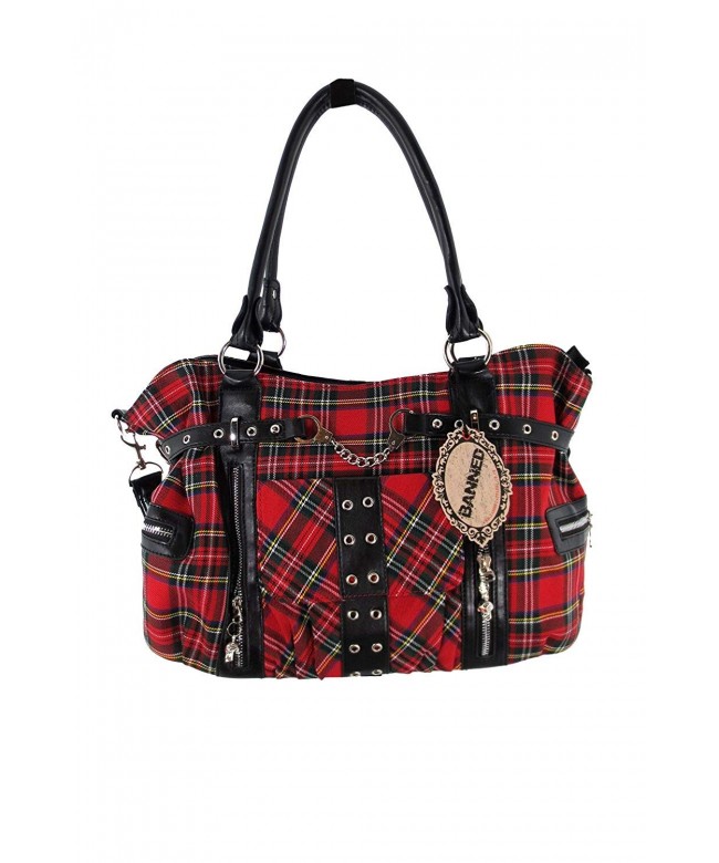 Banned Apparel Tartan Plaid Handcuff