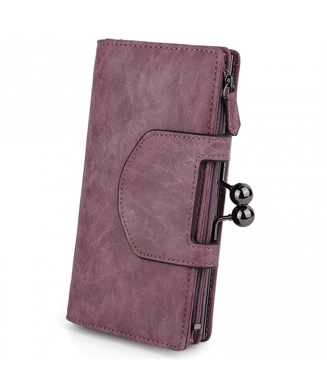 UTO Wallet Leather Kiss Lock Holder