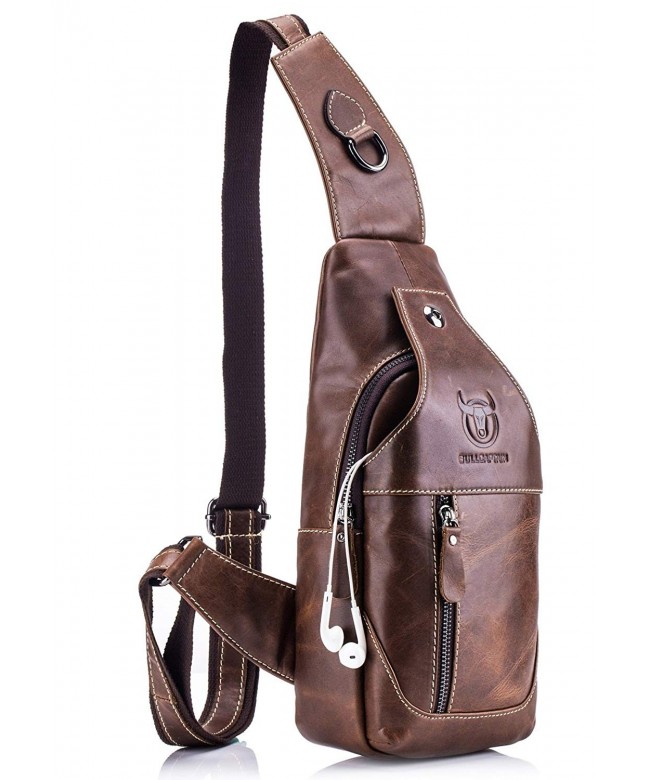 BULLCAPTAIN Genuine Crossbody Shoulder Backpack