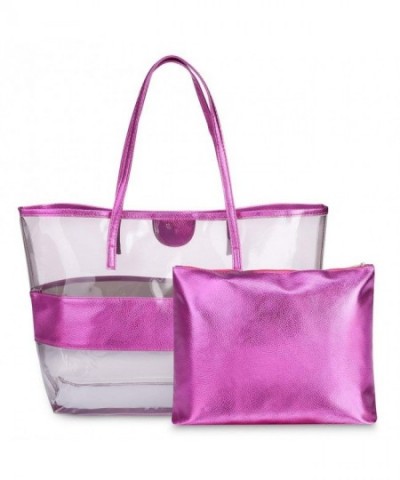 Vbiger Clear Zipper Waterproof Handbag