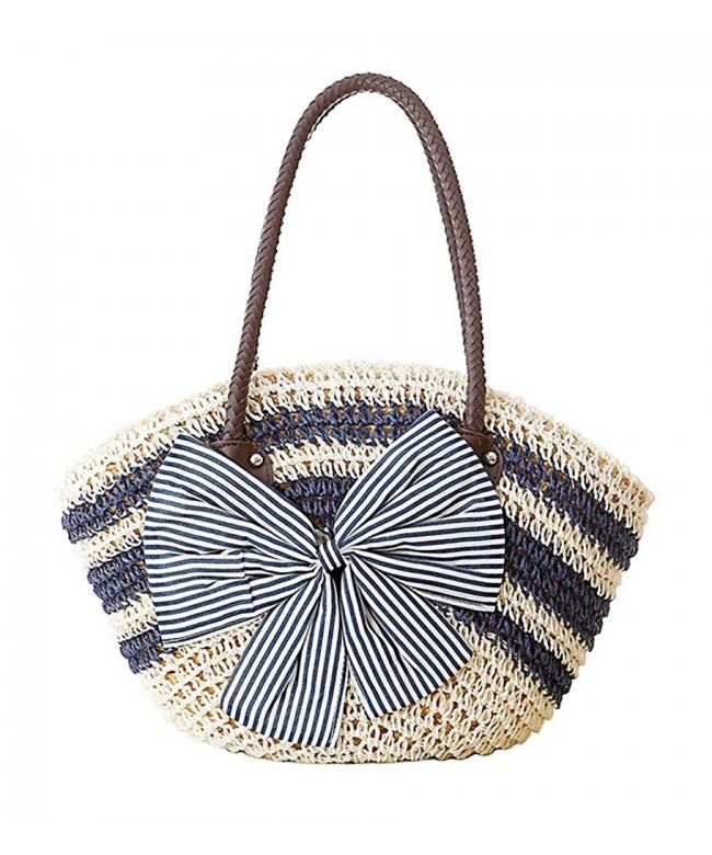Tonwhar Stripes Bow knot String Crochet