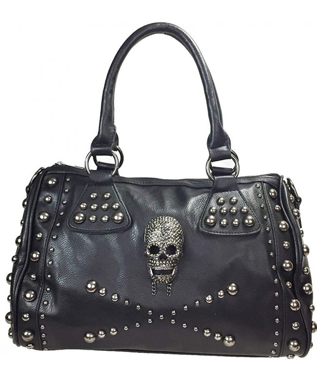 Zzfab Studded Skull Purse Satchel