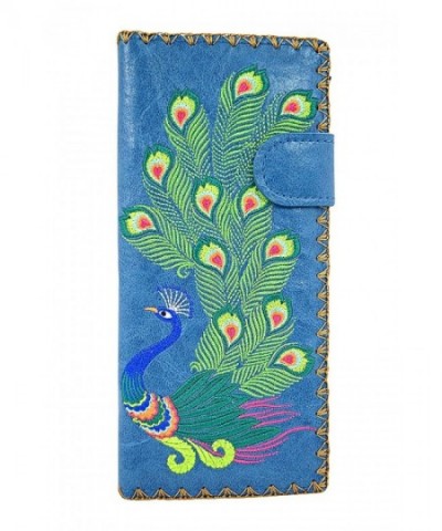 Lavishy Sacred Peacock Embroidered Wallet