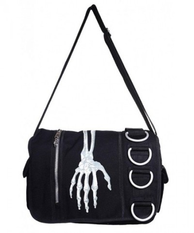 Banned Skeleton Hand Messenger Bag