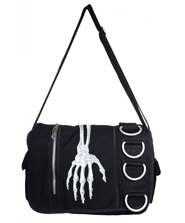 Banned Skeleton Hand Messenger Bag