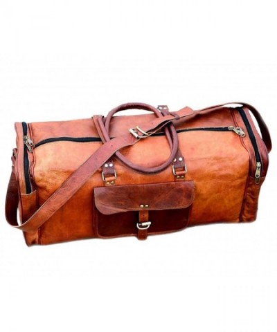 Vintage Leather Duffel Overnight Weekend