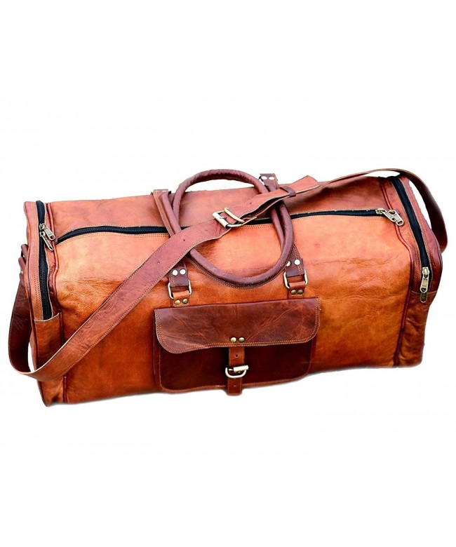 Vintage Leather Duffel Overnight Weekend