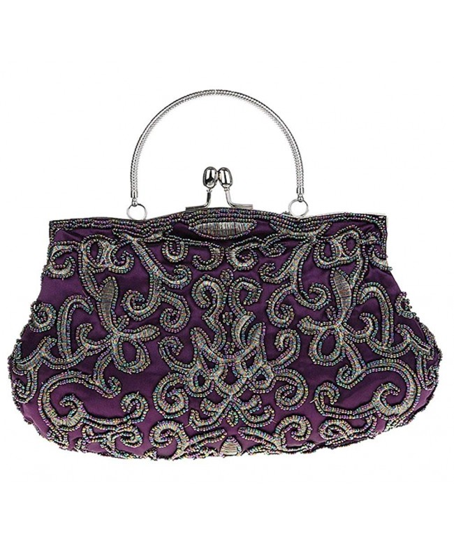 Bywen Womens Vintage Beaded Shoulder