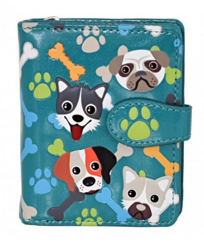 Shagwear Puppy Pattern Zipper Wallet