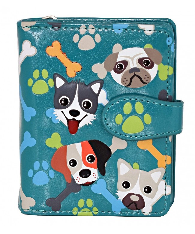 Shagwear Puppy Pattern Zipper Wallet