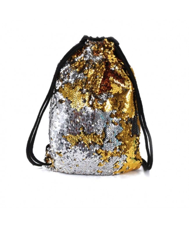 Ac y c Drawstring Reversible Backpack Glittering