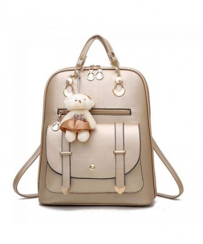 Backpack Leather Shoulder Cartoon Pendant